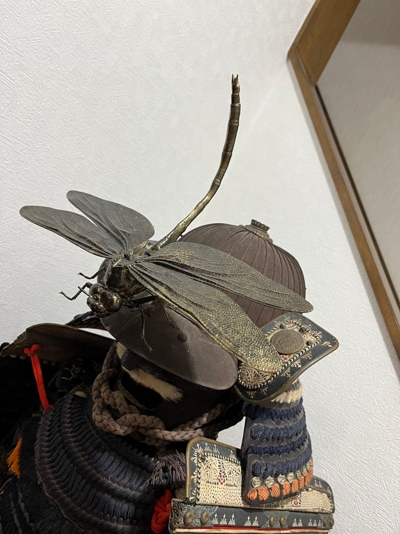 大オニヤンマ、大勝虫、前立のみ、武具、甲冑、兜、戦国時代サムライ等身大 戦国武将