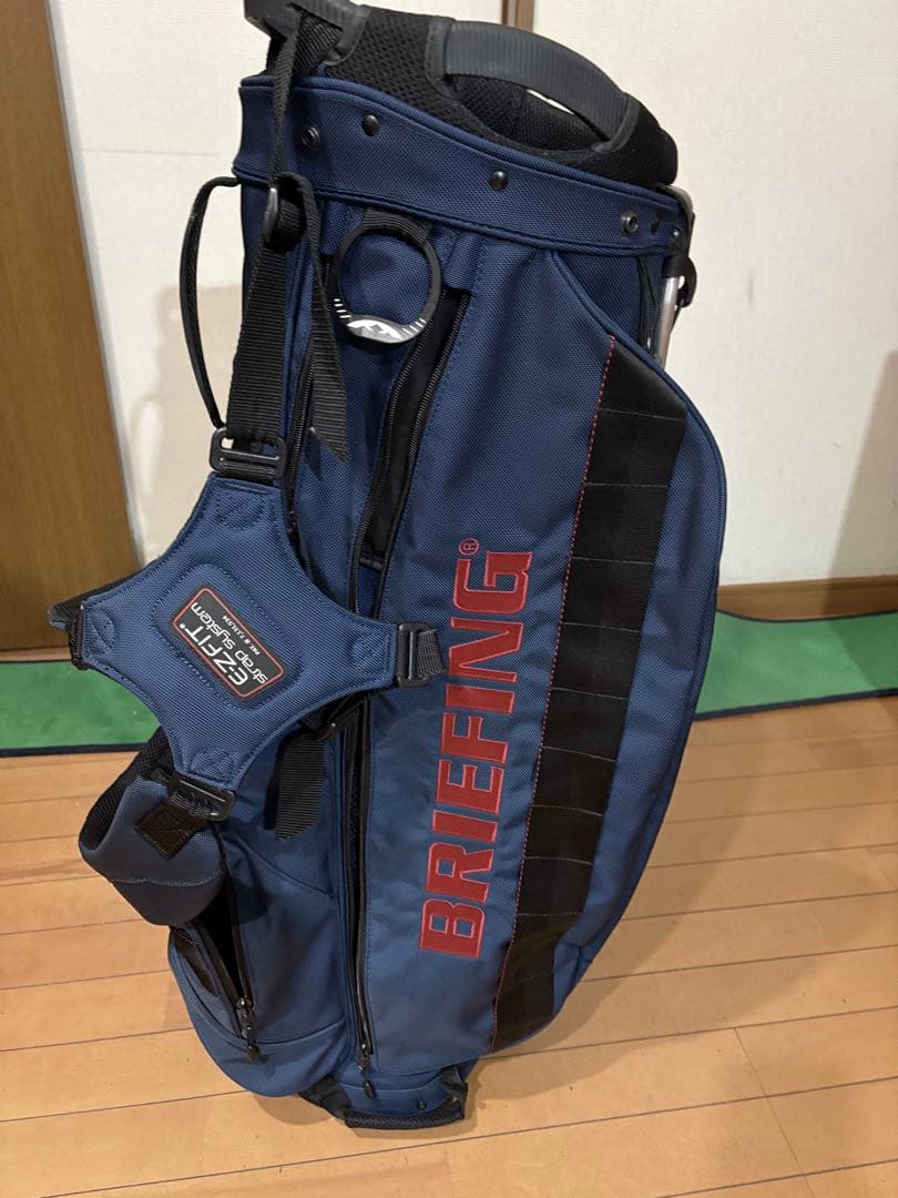 サンマウンテン　BRIEFING ネイビー キャディバッグ　スタンド