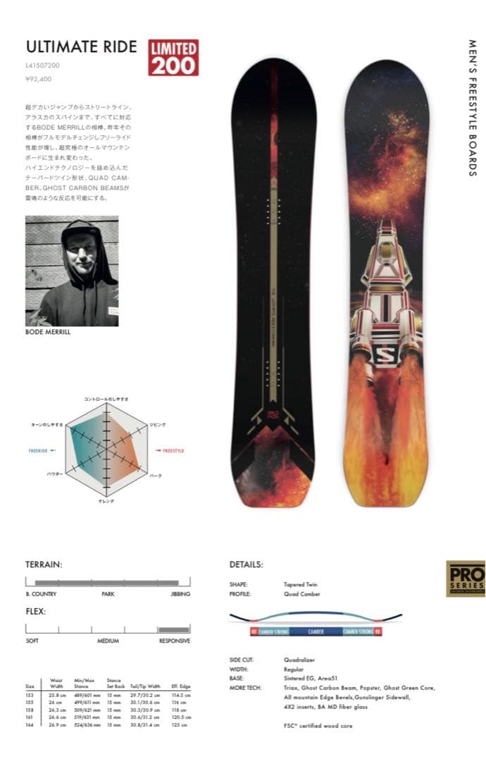 【新品】サロモン　アルティメットライド153　後期モデル