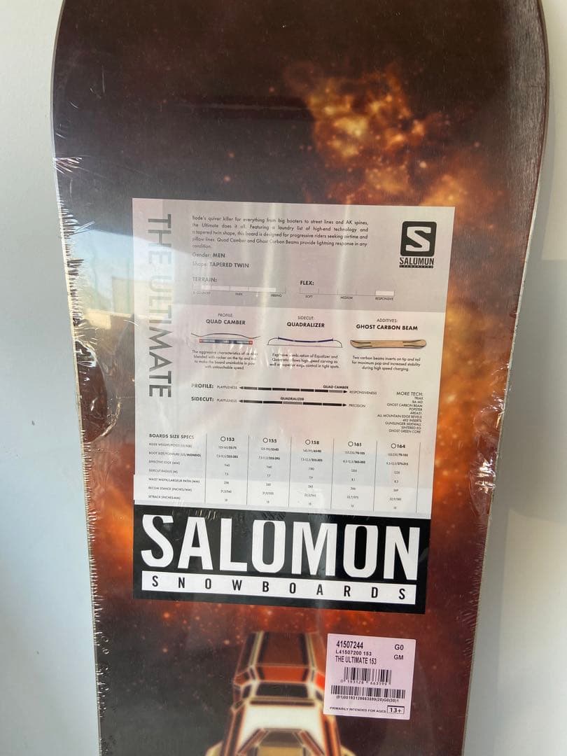 【新品】サロモン　アルティメットライド153　後期モデル