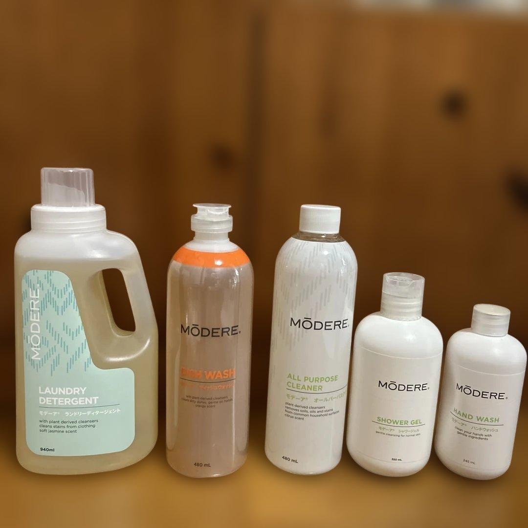 MÖDERE 洗剤5点セット➕ポンプ3本