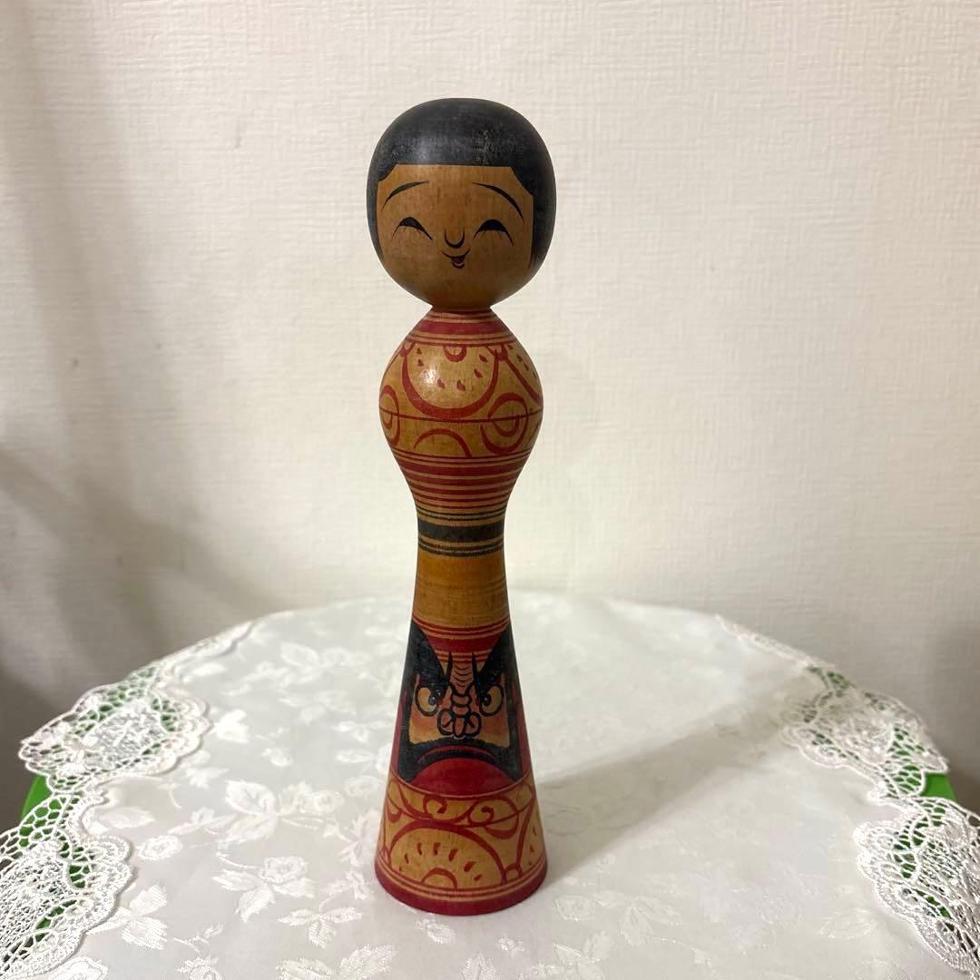 奥瀬鉄則 津軽こけし　23.7cm