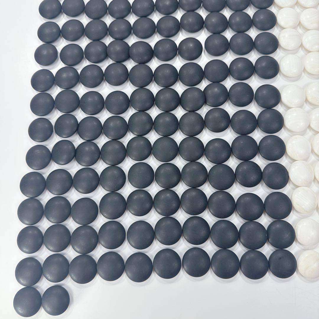 ✦蛤碁石 那智黒 32号 日向特製 メキシコ産 碁笥✦