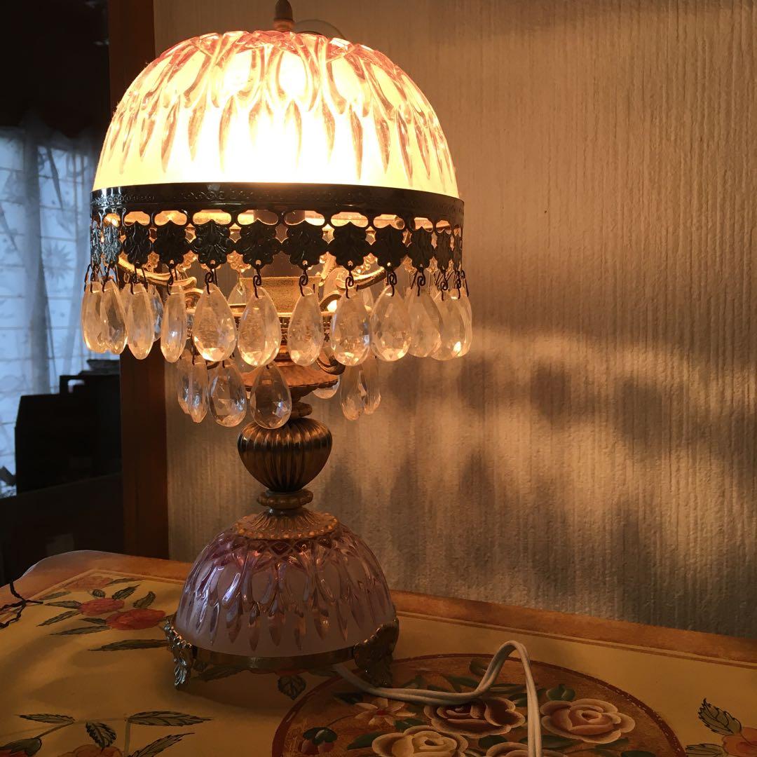 照明　ガラス　フランス　アンティーク　美術品