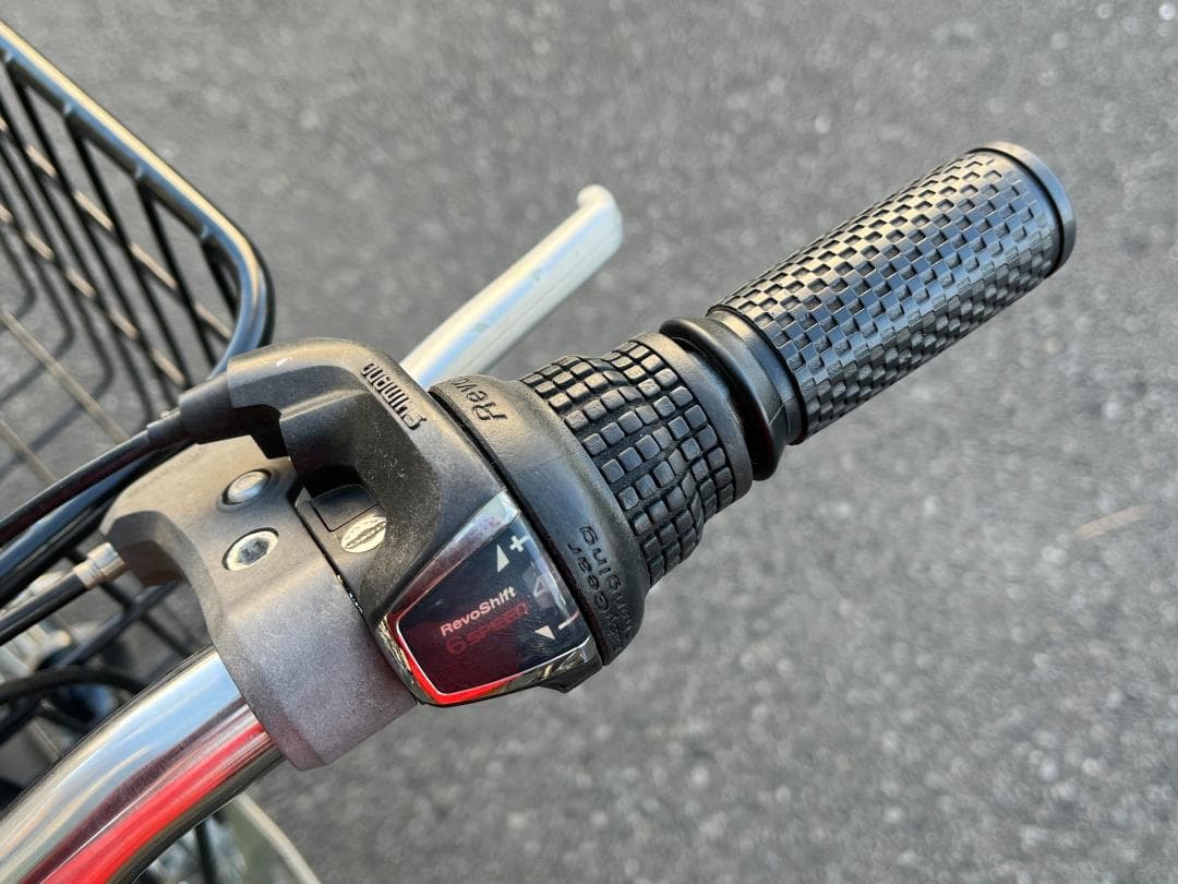 ニ*ム様 中古外装6段変速オートライト自転車（チェーン新品）27インチ※配達地域