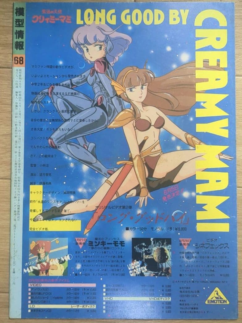 模型情報1985年4月　永野護　シャア　クワトロ　Zガンダム