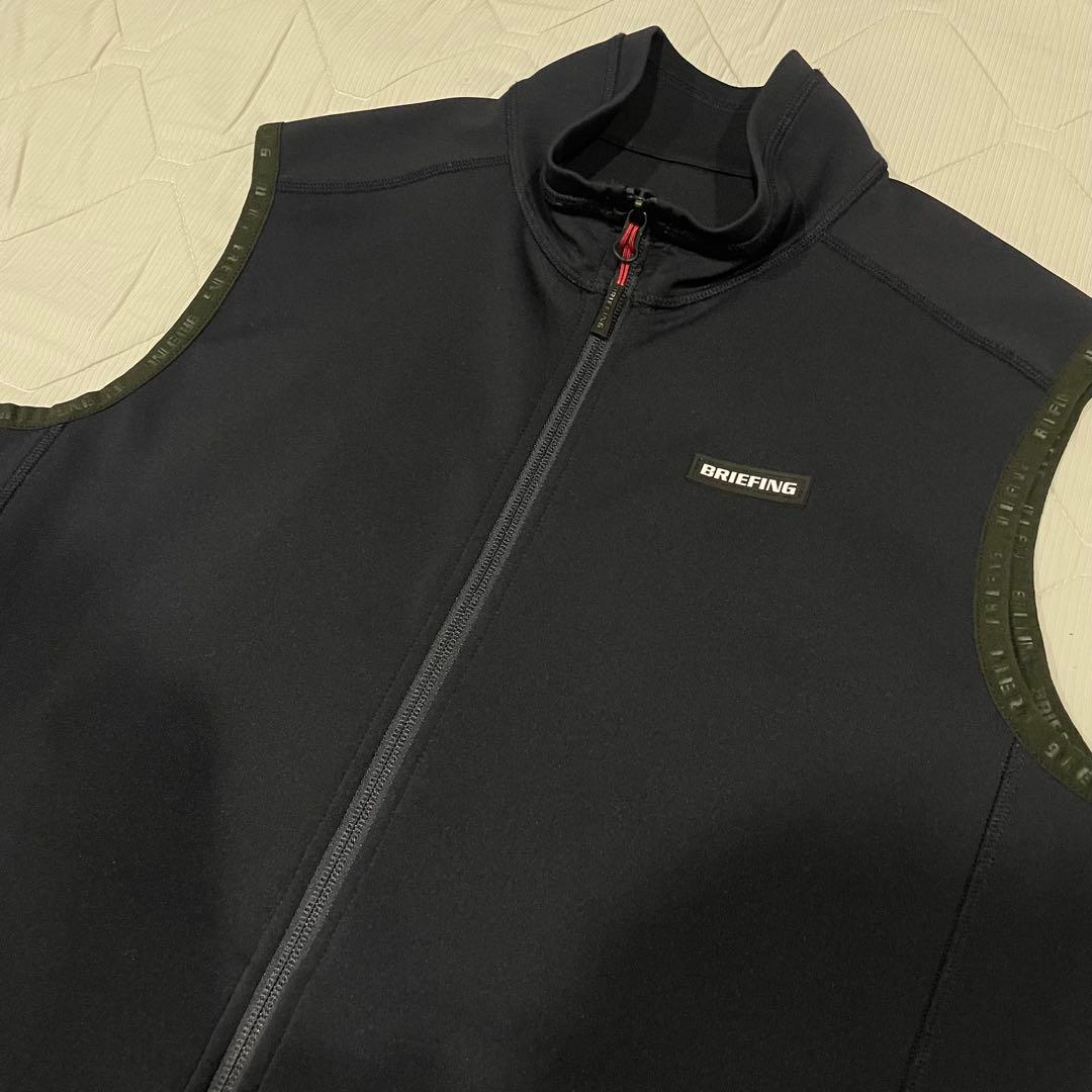 【早い者勝ち】BRIEFING ジャケット ベスト ネイビー ゴルフ 3Dロゴ