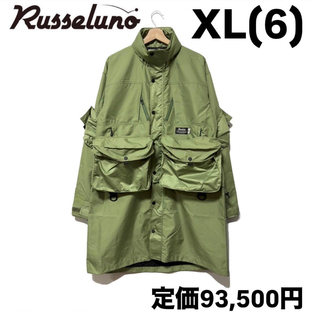 ラッセルノ ゴルフ 2Way カスタム ロング ジャケット カーキ XL 6