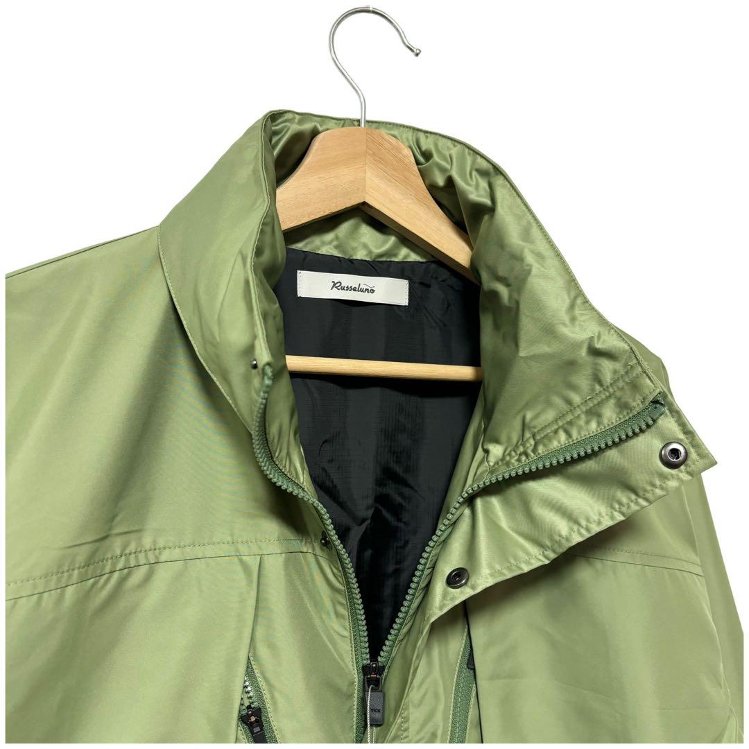 ラッセルノ ゴルフ 2Way カスタム ロング ジャケット カーキ XL 6