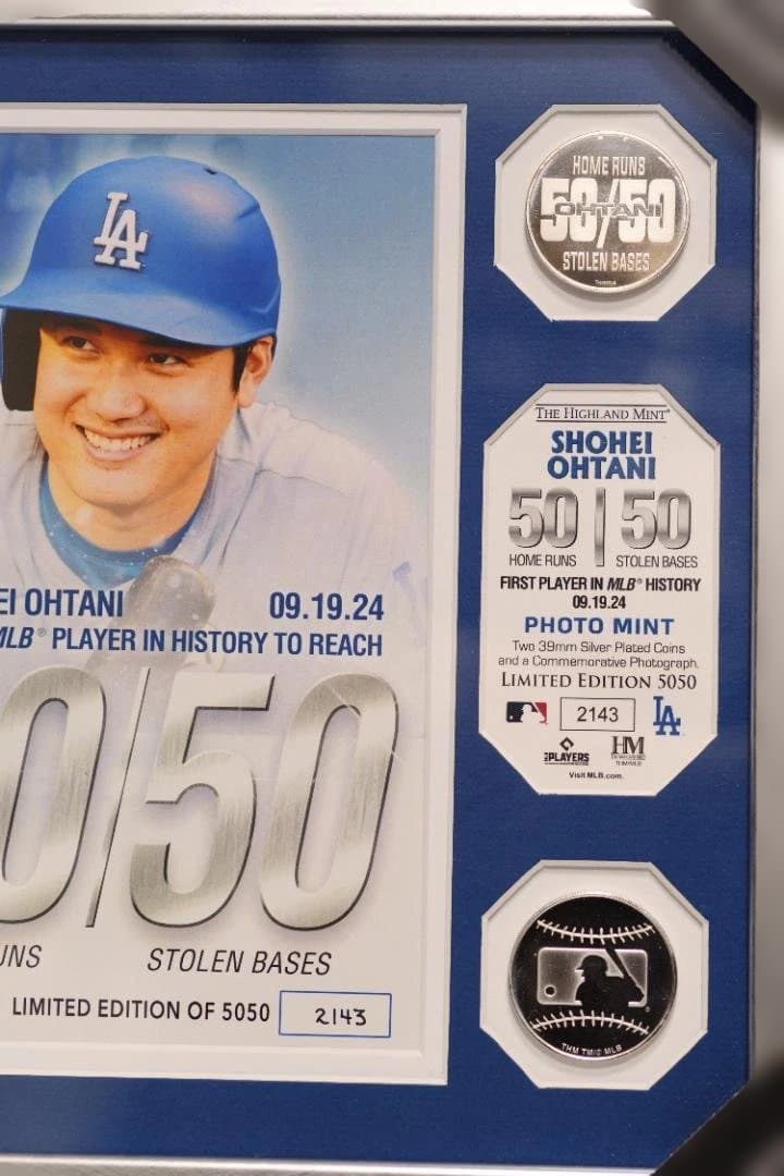 大谷翔平　50-50達成記念ダブルフォトミント