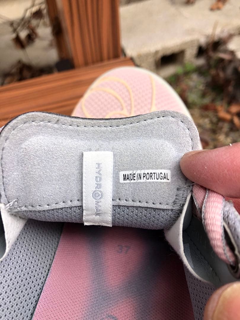 376番 新品ecco ゴルフシューズピンク/グレー23.5cm ソフトスパイク