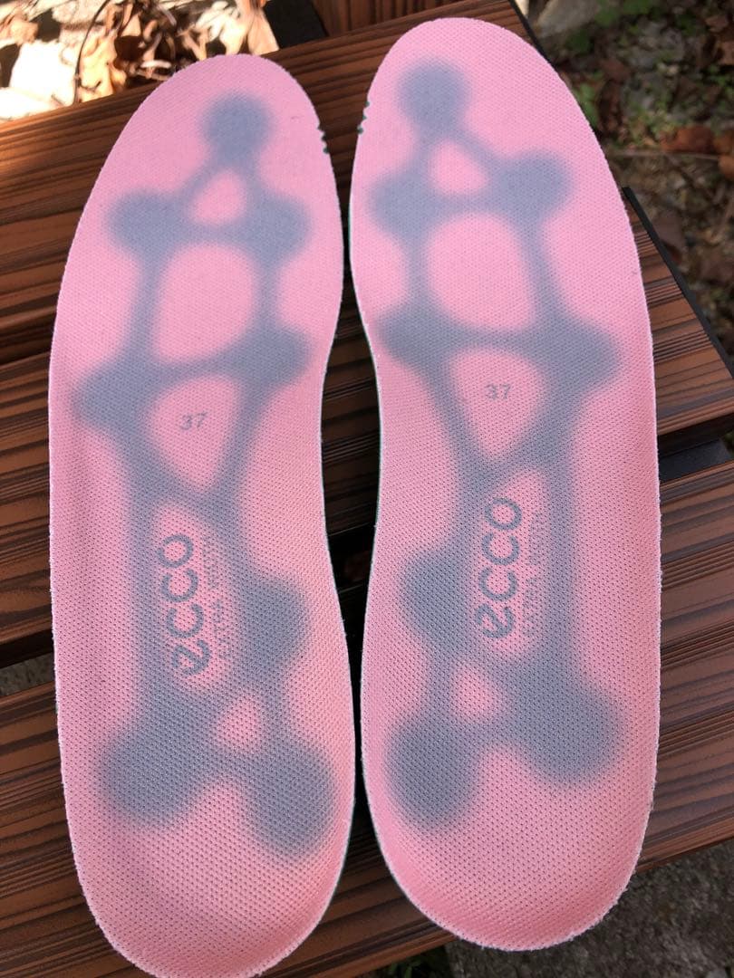 376番 新品ecco ゴルフシューズピンク/グレー23.5cm ソフトスパイク