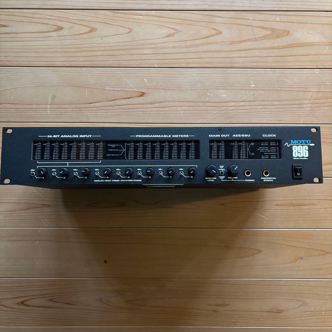 MOTU 896 オーディオ・インターフェイス　3Uラック付　通電確認済