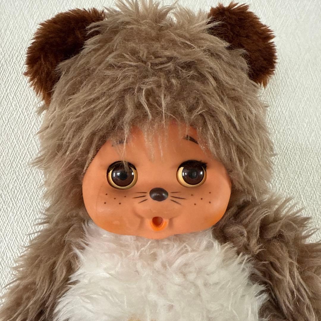 昭和レトロまごころの人形ダイスケ大助モンチッチぬいぐるみ タヌキ 貴重 レア