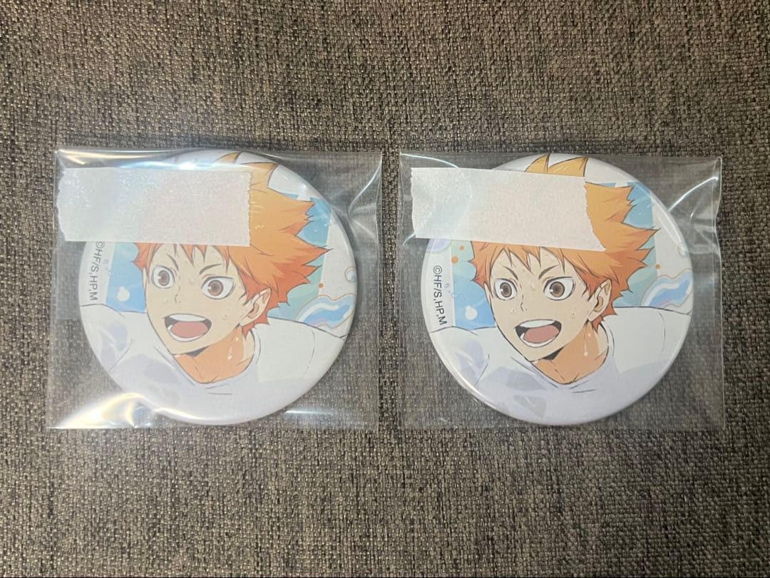 ハイキュー!! 水遊び 缶バッジ 日向翔陽 63点