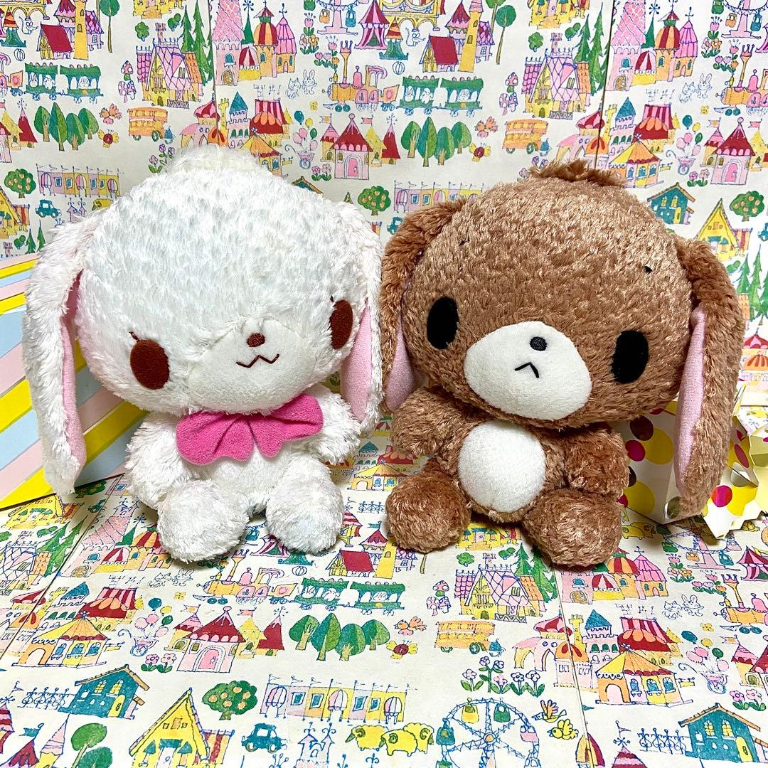 平成レトロ サンリオ シュガーバニーズ 頭手足可動 ぬいぐるみ しろうさくろうさ