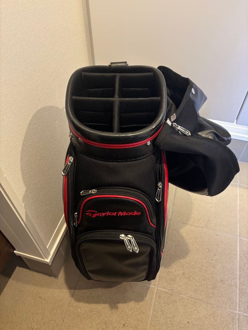 TaylorMade キャディバッグ 黒/赤