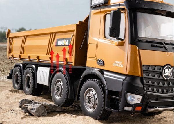 4軸 8輪 1/14 2.4G 大型ダンプカーラジコン Huina 1536