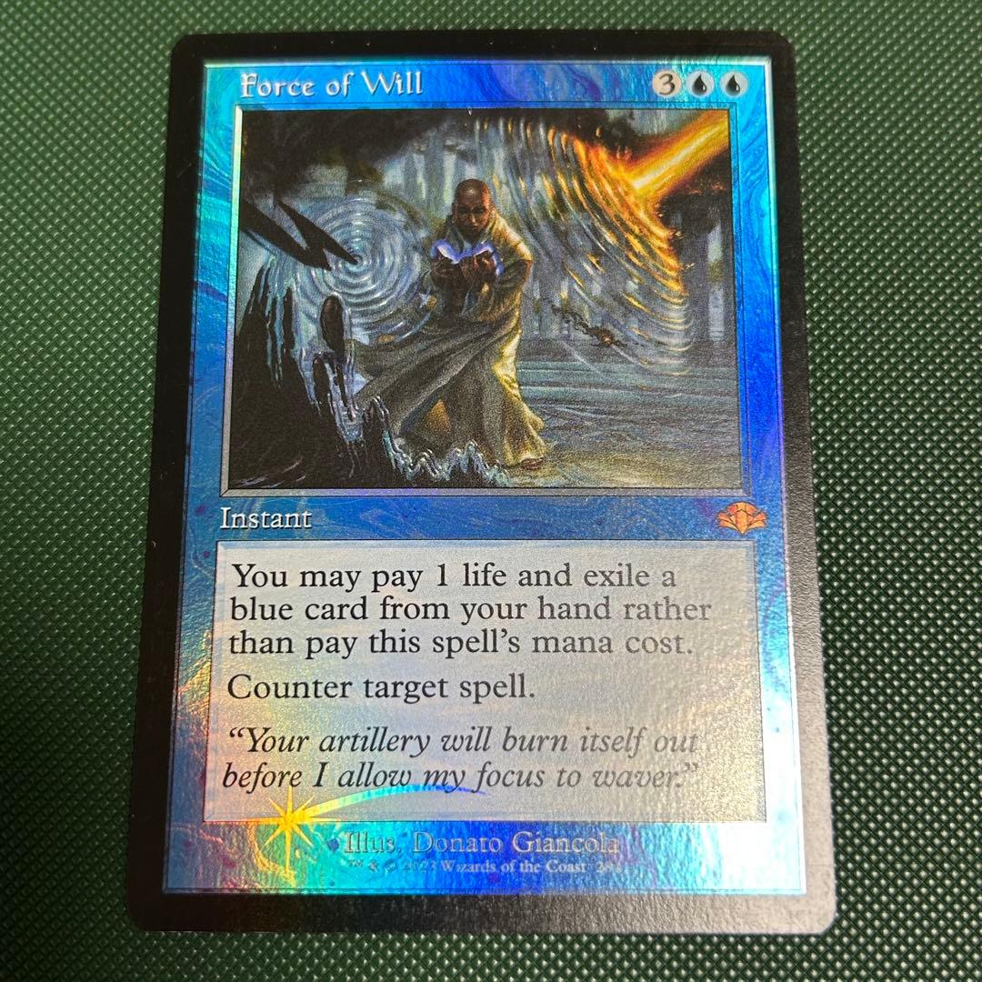 コレクターブースター産 【旧枠Foil】《意志の力/Force of Will》