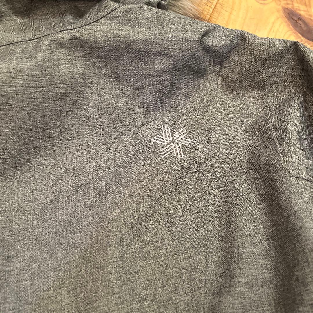 Goldwin グレー ファー付きジャケット