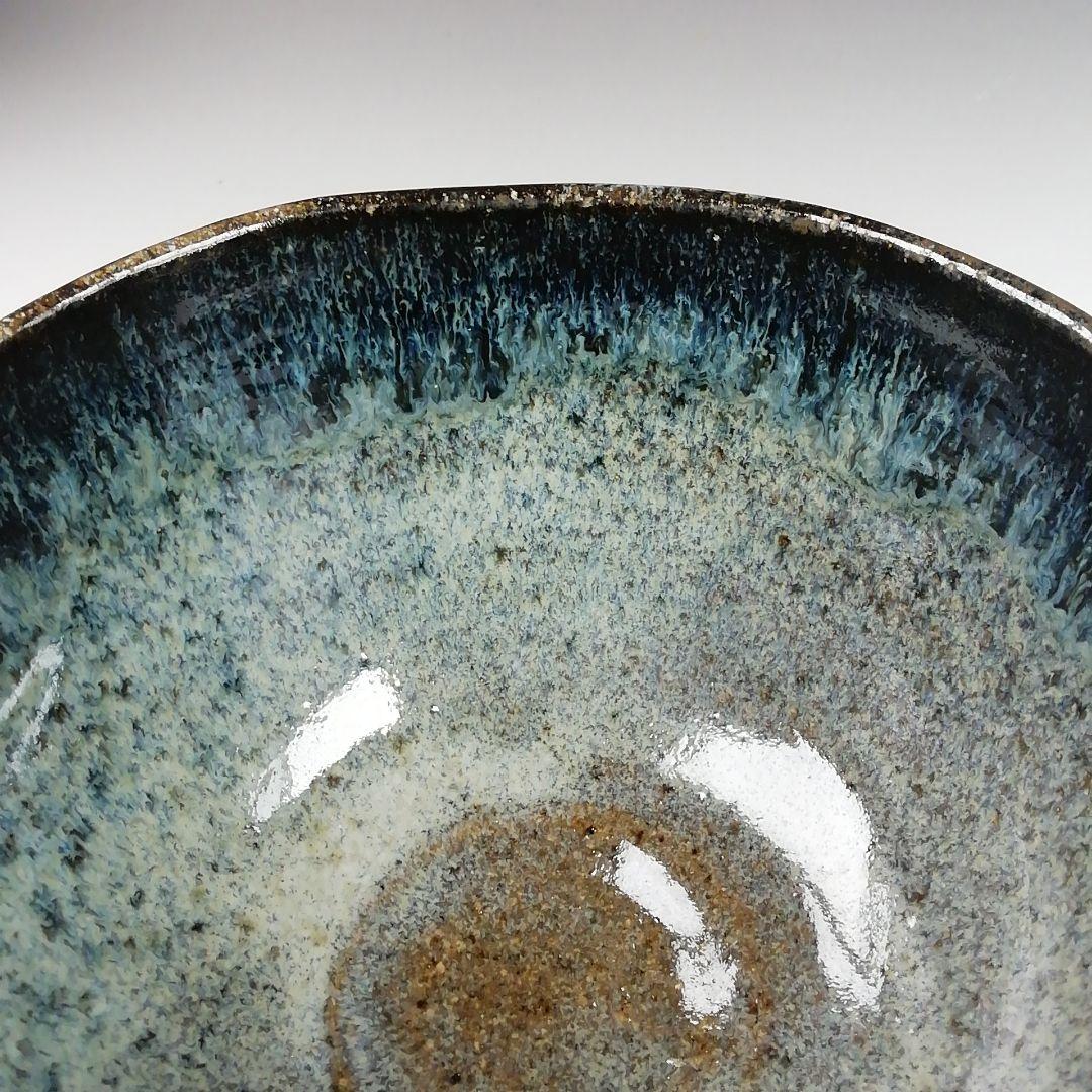 Ｔ８５８　数茶碗　九客『釉唐津』『浅見与し三 造』　共箱　茶道具