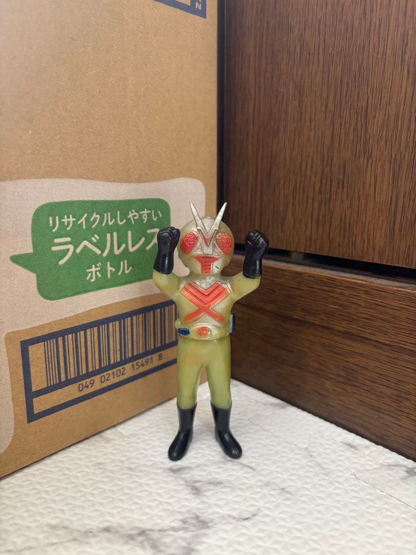 当時物　ポピー　仮面ライダーX ミニソフビ