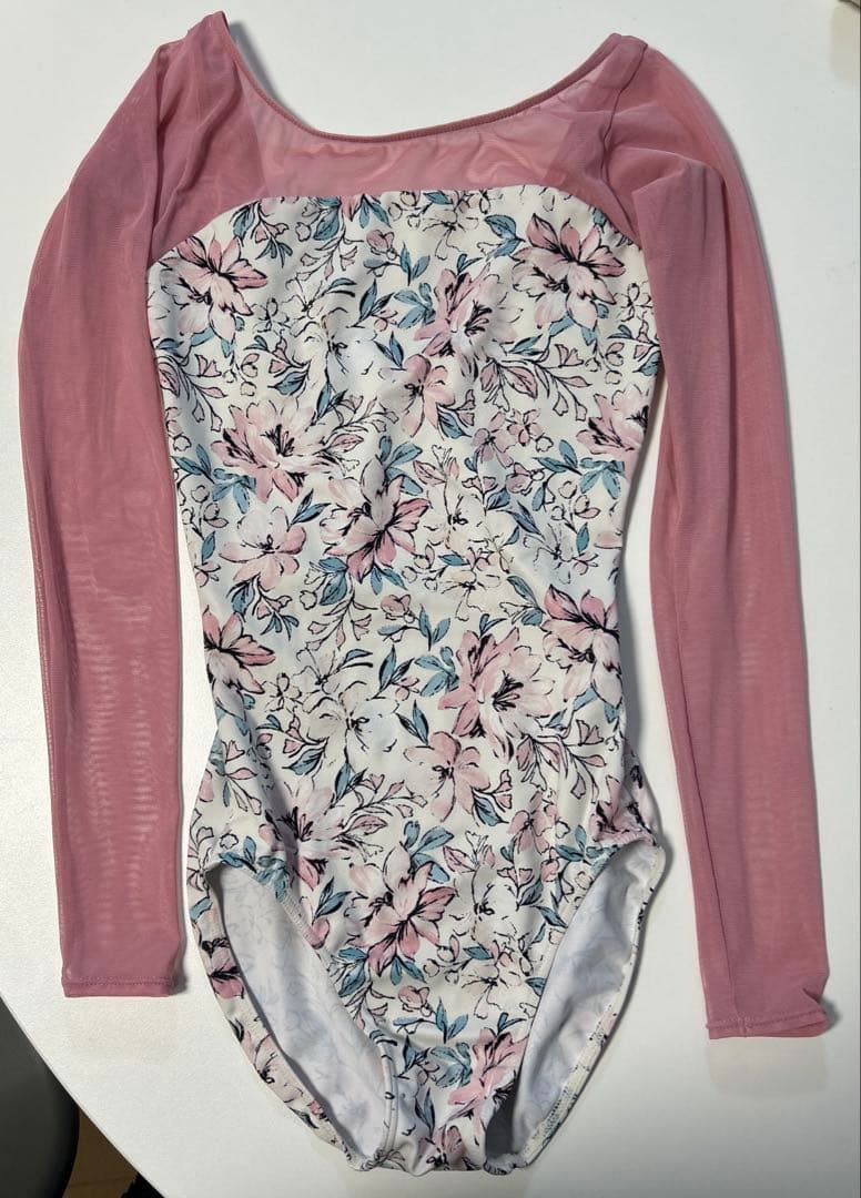 stina 花柄 長袖レオタード Sサイズ