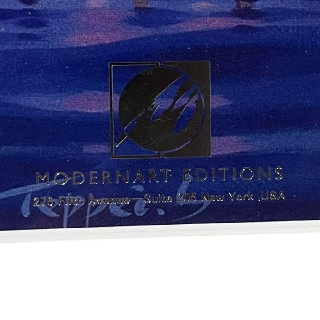 美品 笹倉鉄平 サントロペ港の夜 額装ポスター110×54cm 正規品