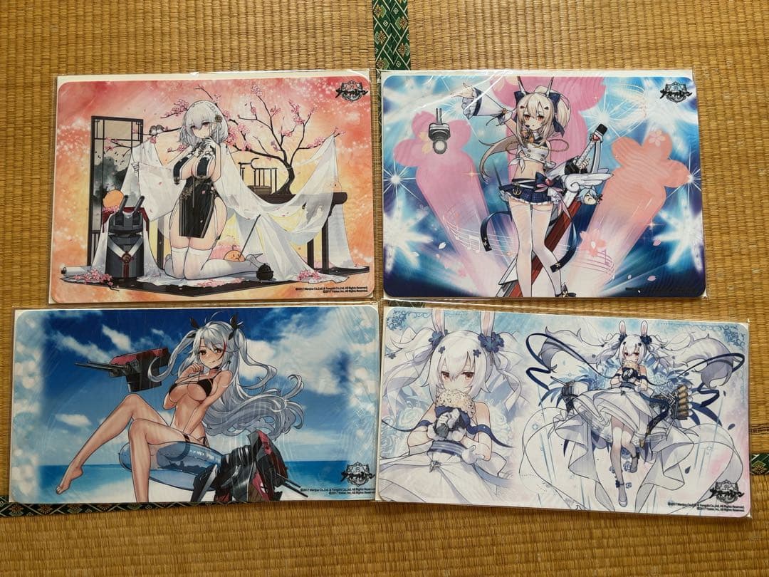 アズールレーン　トレカくじEX　ハーフカートンまとめ売り　プレイマット　スリーブ