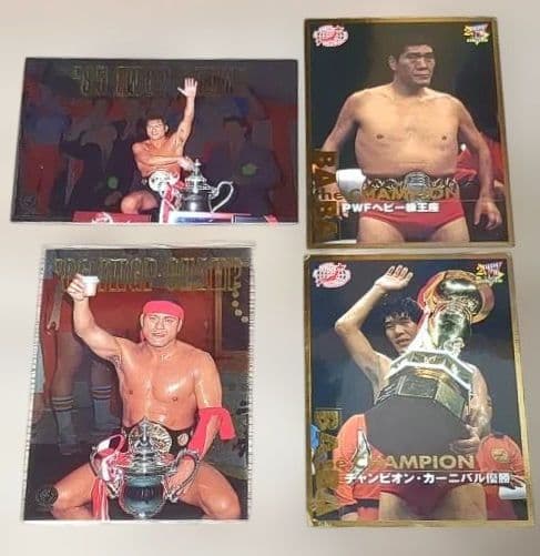 馬場＆猪木ＢＩ砲 直筆サイン色紙＋トレカセット