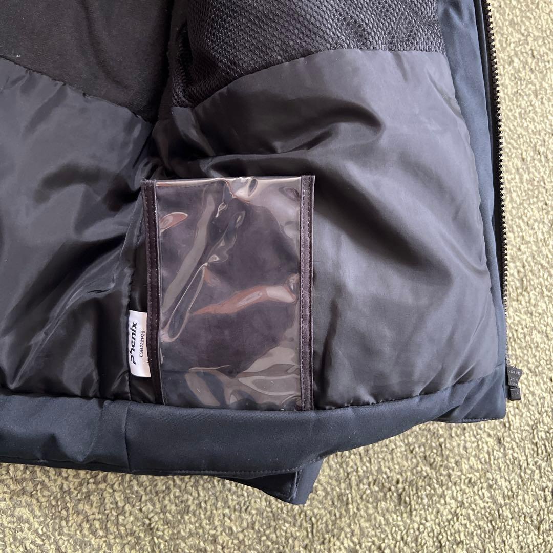 Phenix スキーウェアセット（赤系パンツ・黒系のジャケット） 135-155