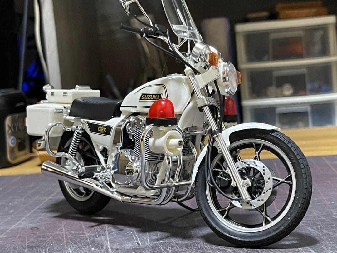 1/12 タミヤ製★GSX750ポリスタイプ★完成品★