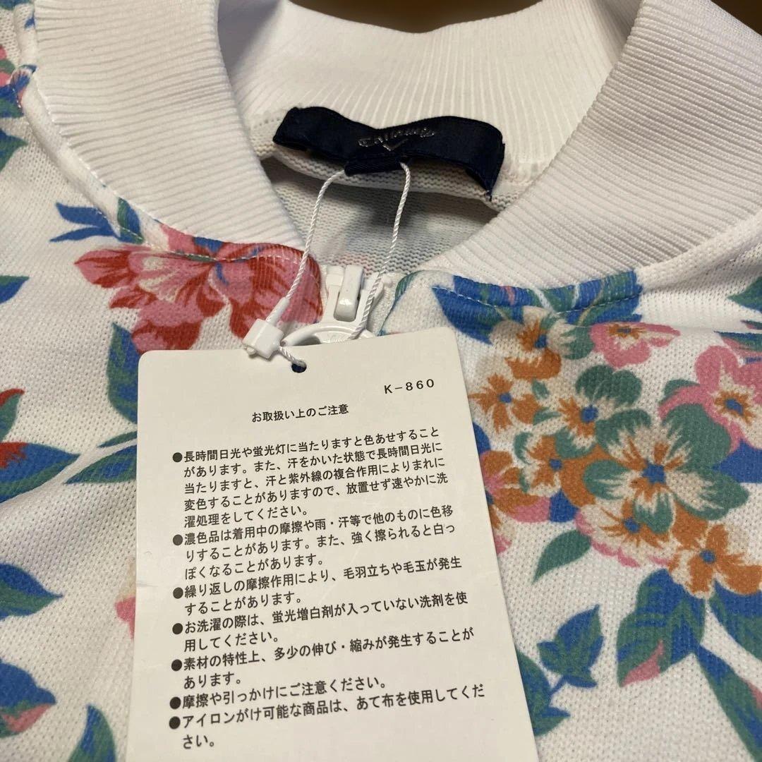 新品未使用　Callaway フラワープリント ジャケット M