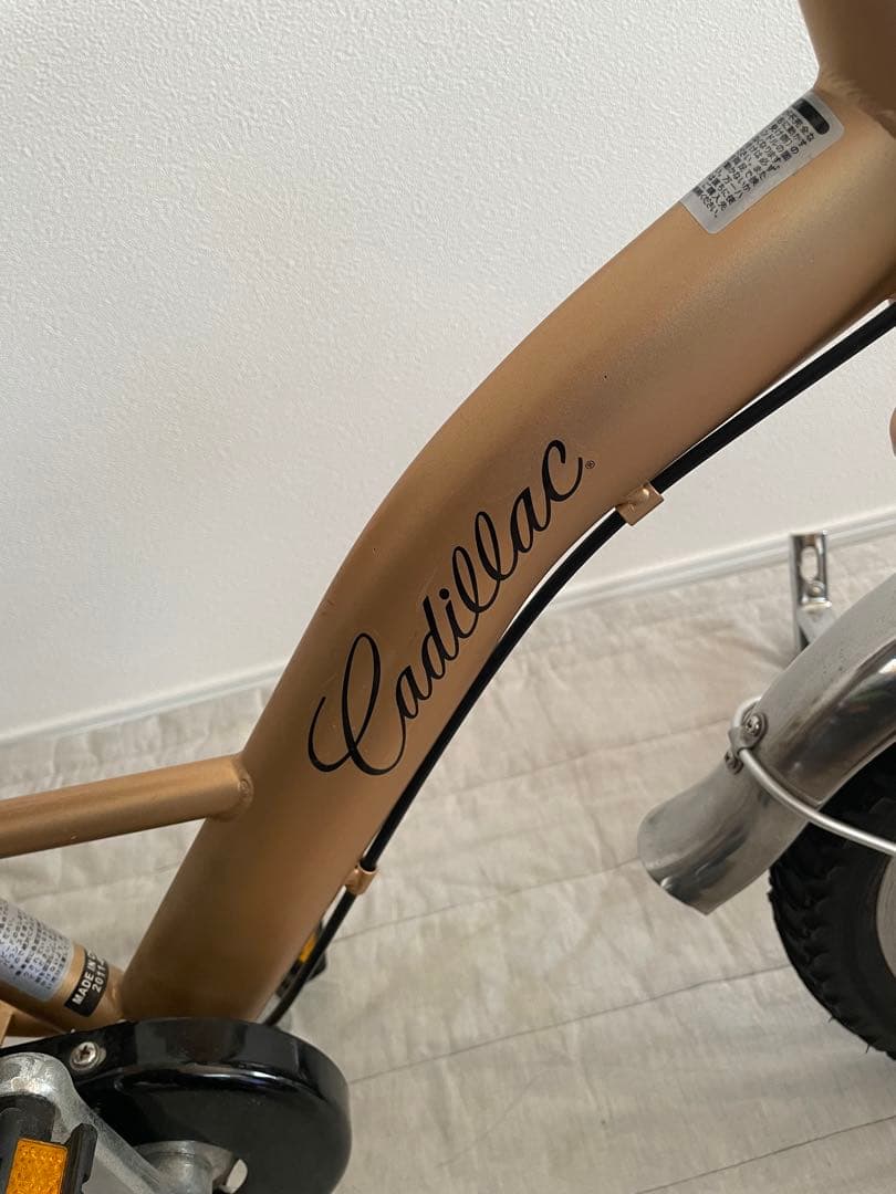 お引き取り限定 キャデラック 16インチ 幼児用自転車 ゴールド 希少 廃盤