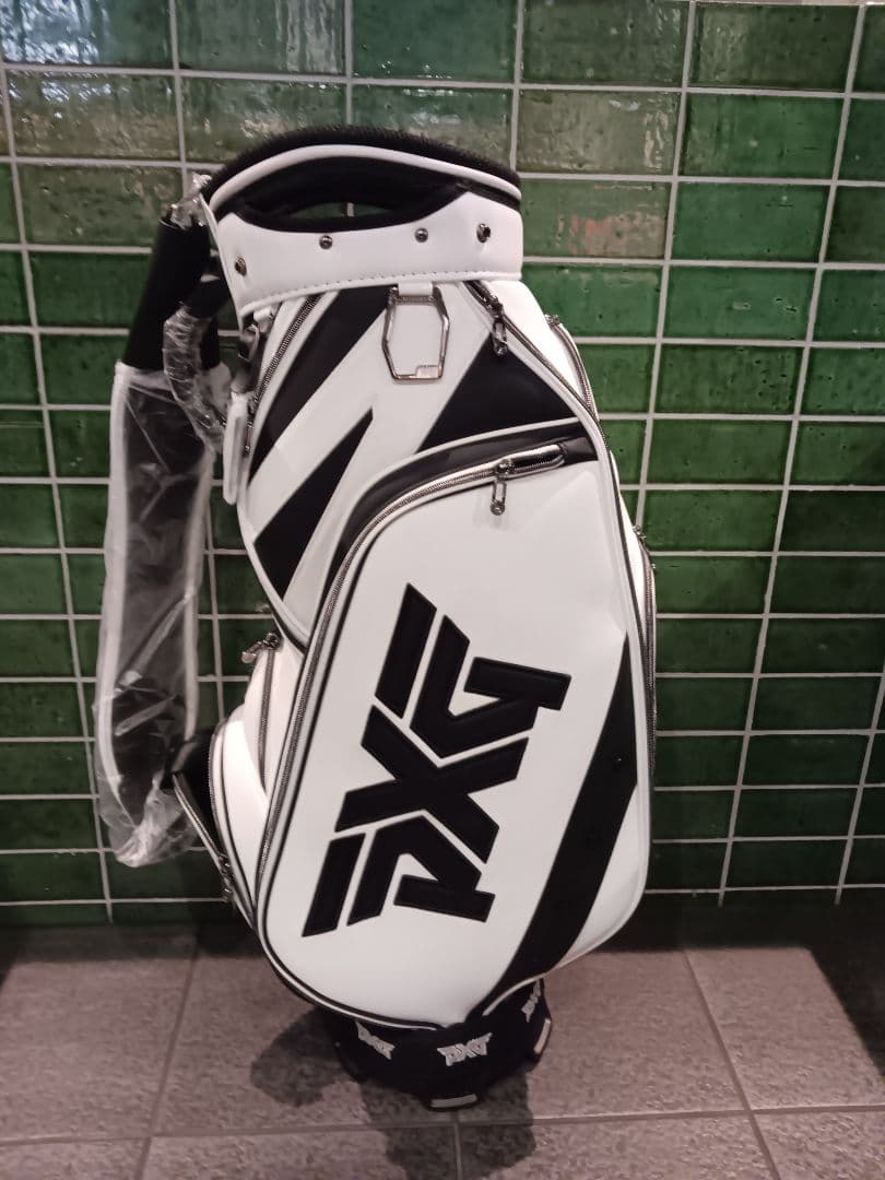 【未使用・正規品】PXG キャディバッグ ホワイト×ブラック