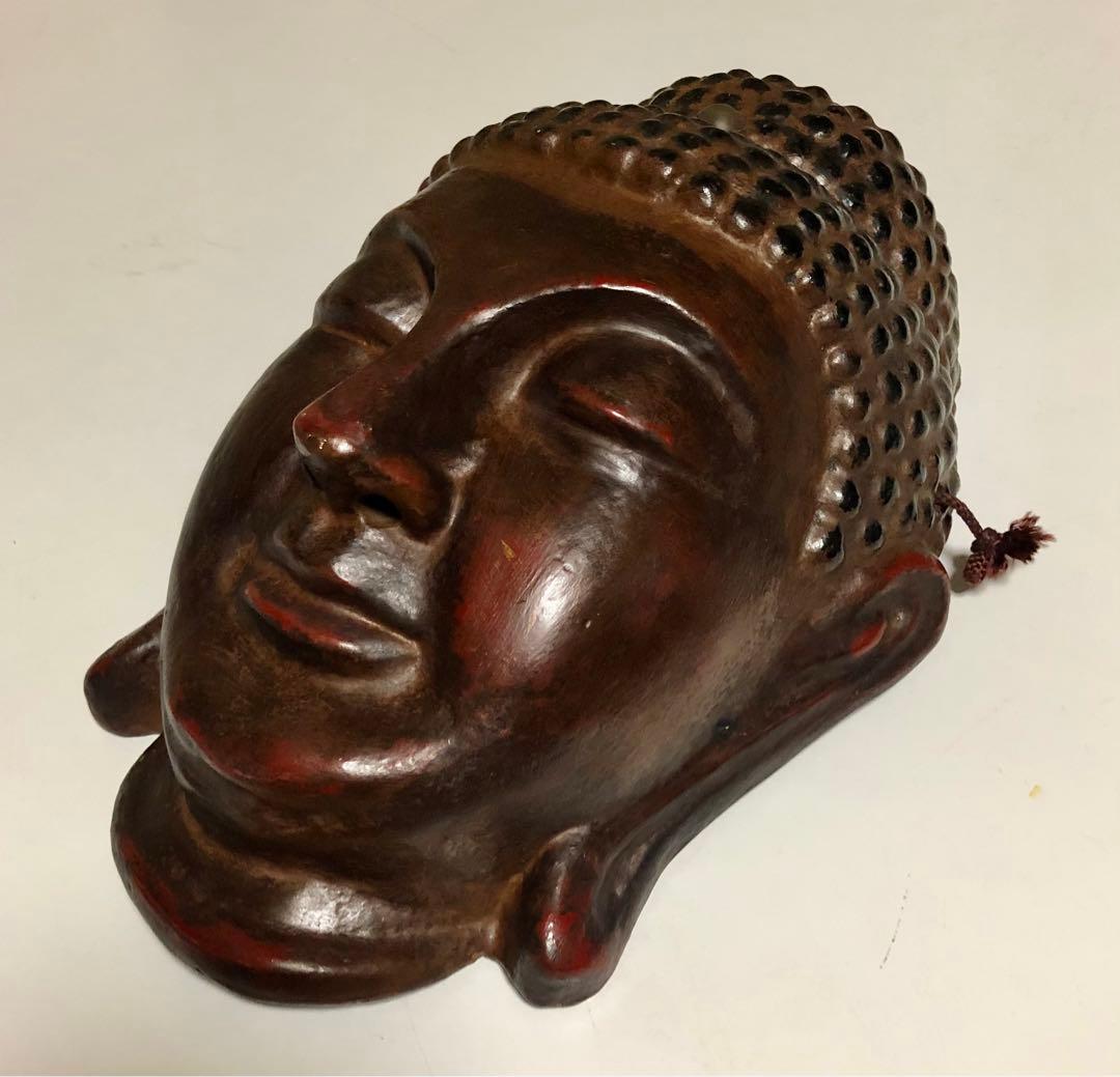 ⬛️ 巨大！⬛ 超 デカい！️ ⬛️ 稀少！⬛️ 仏像　大仏様の顔？⬛️ 後面に紐アリ！⬛️