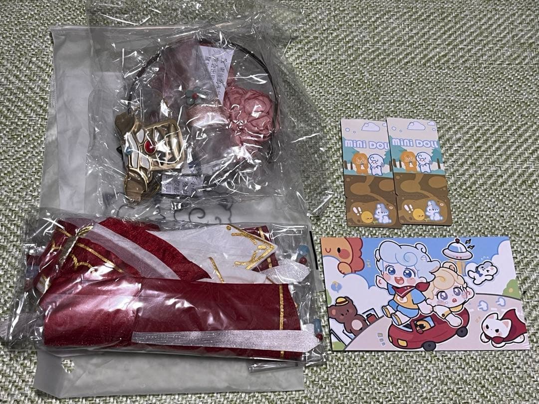 天官賜福 ぬいぐるみ 謝憐 三郎 謝憐の花嫁・太子悦神衣装　4点セット