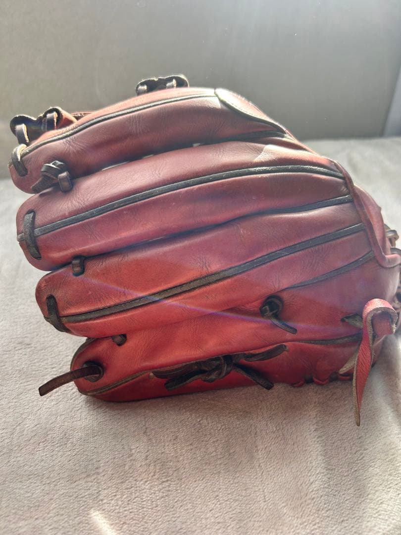 Mizuno ミズノプロ硬式野球内野用グローブ　赤エンジ