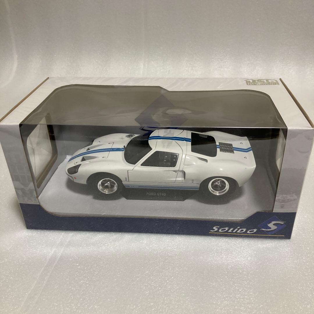 ソリド 1/18 フォード GT40 ホワイト