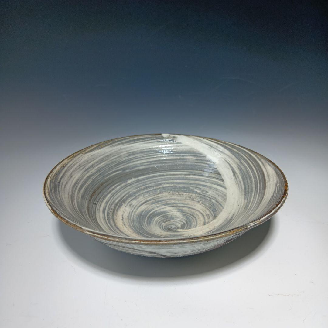 値下げ茶道具　13代太郎右衛門(本人)作　唐津　 絵刷毛目平茶碗　共箱　美品