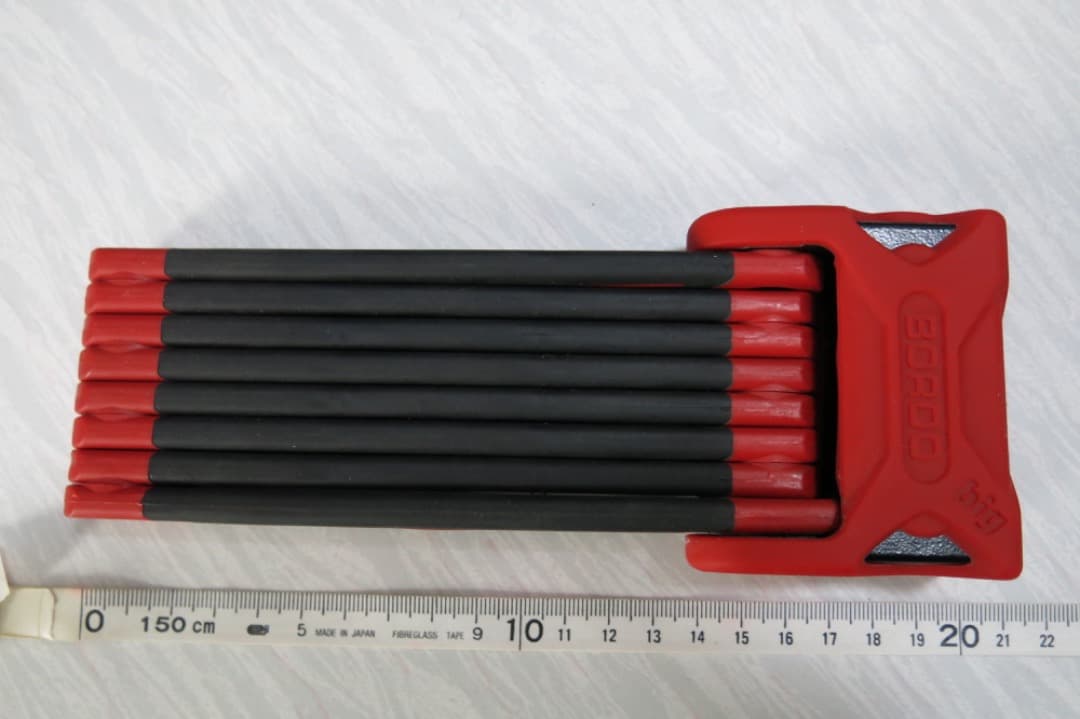 アブスABUS BORDO Big6000FoldingLock 120cm赤