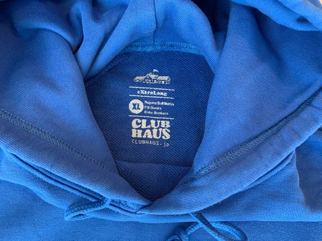 CLUBHAUS　ADRESS　プルオーバー ブルー パーカー