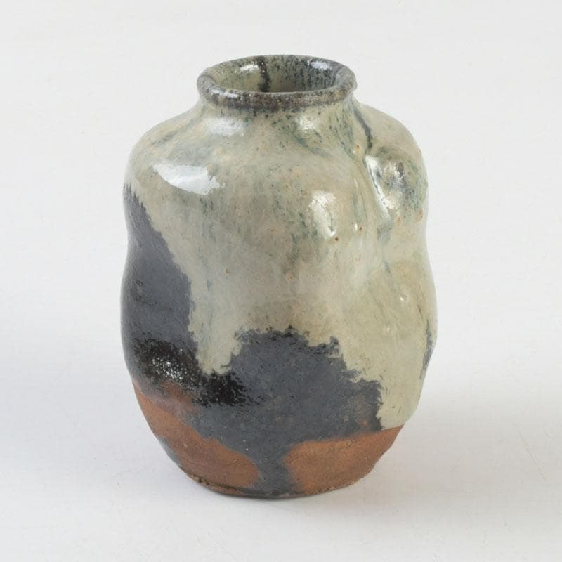 茶道具　元和年代作　古唐津　朝鮮唐津茶入　大徳寺　方谷浩明極め箱　V　9339