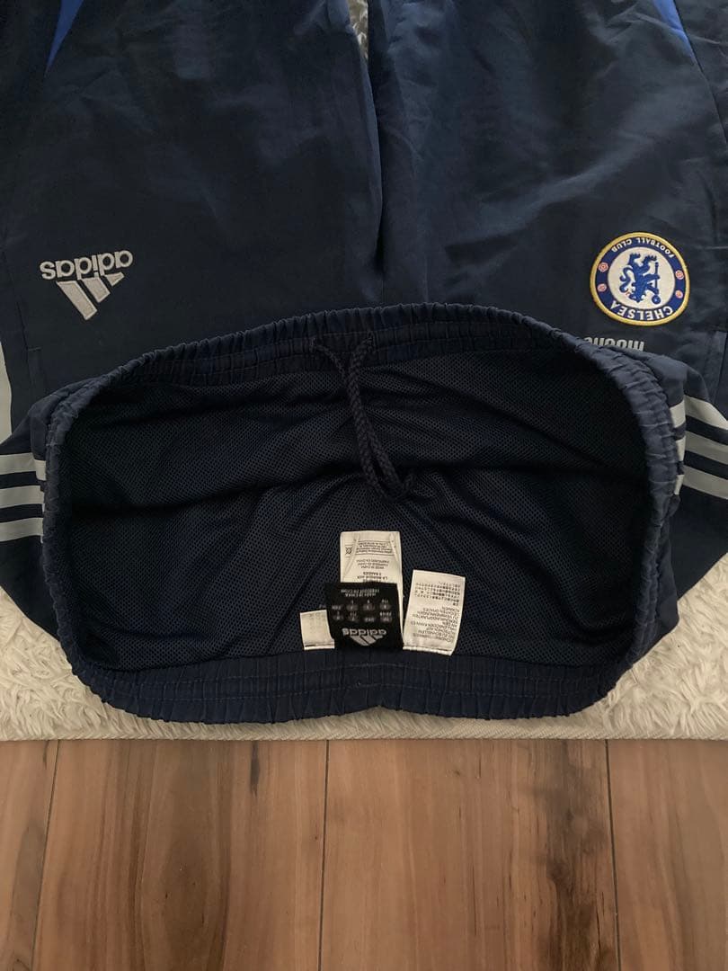 OLD ADIDAS×CHELSEA FC チェルシー ナイロンパンツ ネイビー