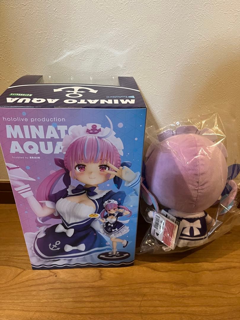 hololive湊あくあ　フィギュア ぬいぐるみセット