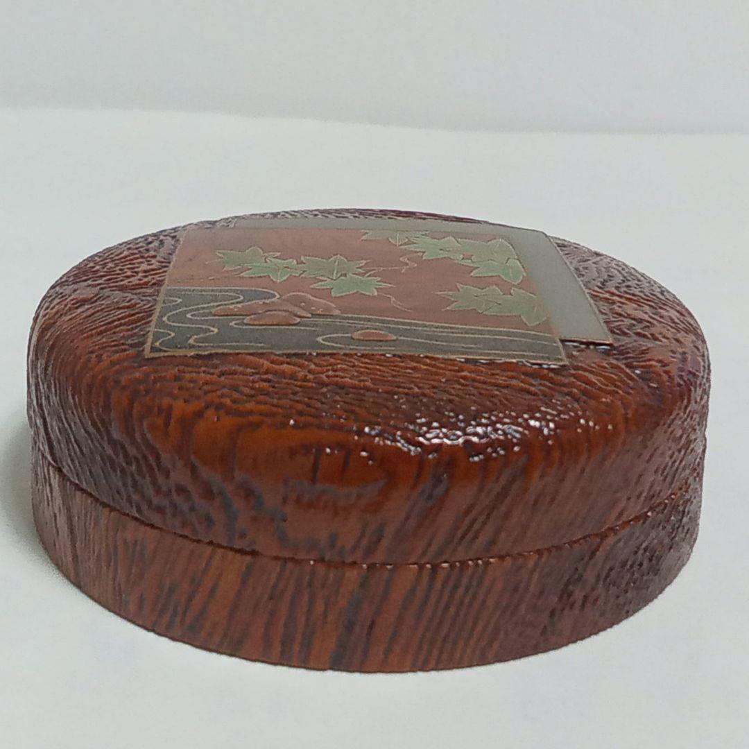 香合　サバ杢(もく)色紙　中村宗悦