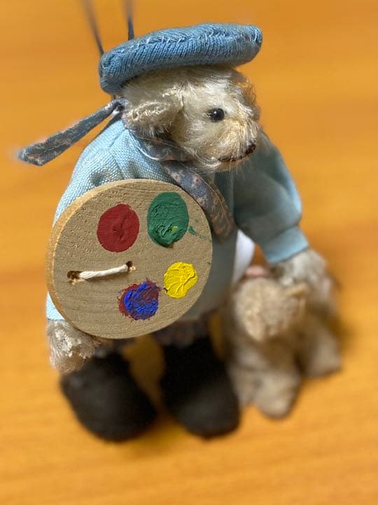 テディベア　絵描きと猫