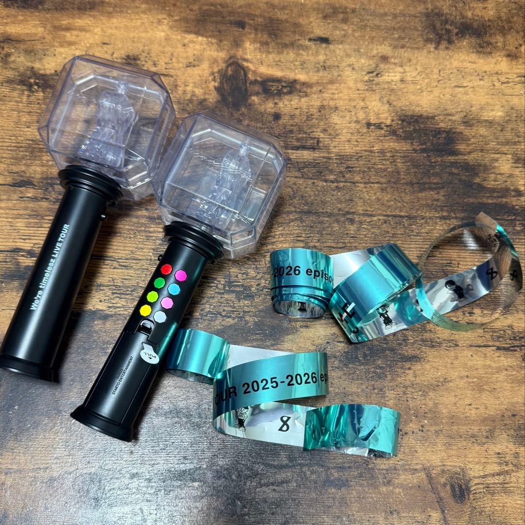 【タイムレス】timelesz ペンライト2個セット　銀テープ2つ付き