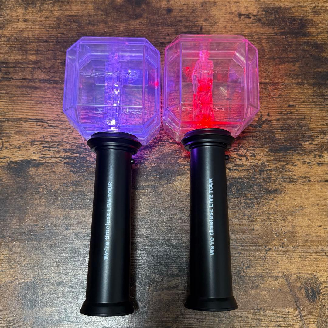 【タイムレス】timelesz ペンライト2個セット　銀テープ2つ付き