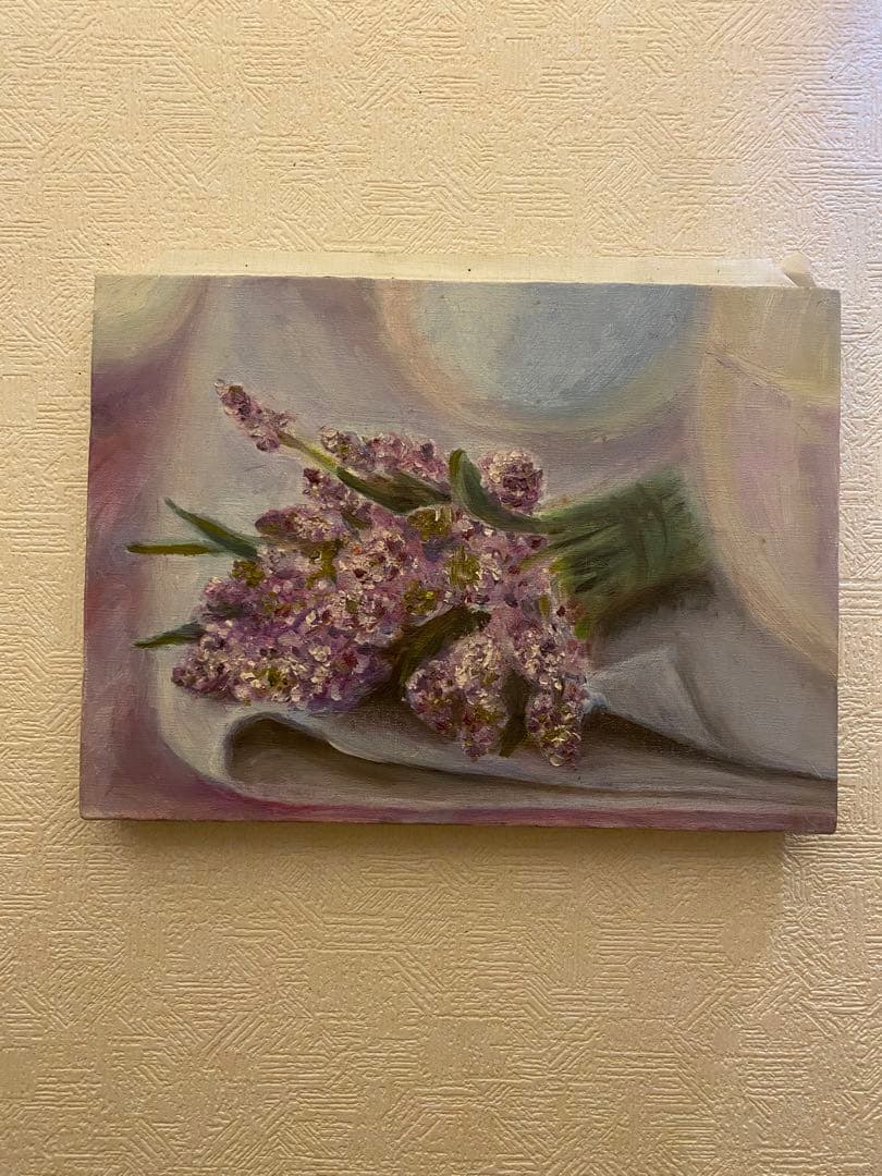 油彩画【lavender】一点もの　F4